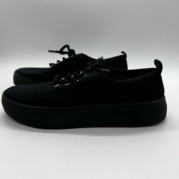 Moussy Classic Black Women's Canvas Sneakers Size 6 - Picture 3 of 15